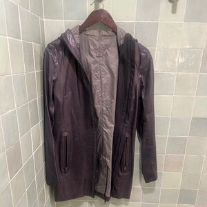 M0851 / Leather jacket / water proof /Black (Dark gray) / Size 4 / Rare find